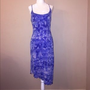 Guess Blue sparkles Mídi Dress